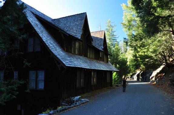Centro de visitantes vazio e fechado no Oregon Caves National Monument, no sul do estado, nos Estados Unidos
